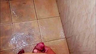 Redhead Catches Friend in Shower Masturbating and Helps. With Intense Action.