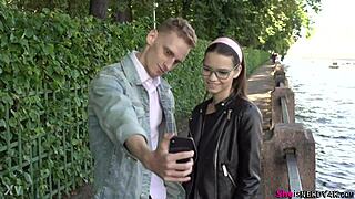 She keeps her glasses on during sex with a stranger