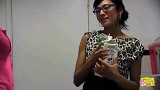 A Lesbian Experiences Intense Orgasm by Fingering Herself in Toilet