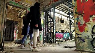 Julia Parker and Maria Gail risk unprotected ffm threesome with intense german passion.