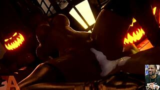 Watch the succubus get her pussy creampied! Gemma's face covered in cum!