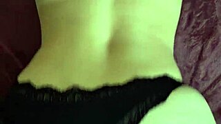 Hot wife enjoys a doggystyle session in tight jeans and receives a cumshot on her ass