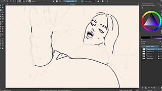 Ebony big titties speed paint, what a rush!
