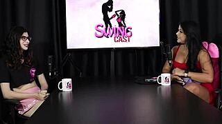 Yumi trap transsexual in sheer red lingerie!