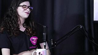 Yumi trap transsexual in sheer red lingerie!