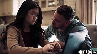 I'm jelous asian teen lulu chu craving sex, got fuckd after masturbating and blowjob with slimthick vic