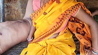 Desi bhabhi enjoys alone time at home.