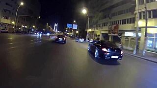 Romanian police backstage in Bucharest with fast and furious theme.
