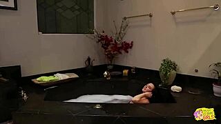 a vampyric blonde babe is seduced and fucked by two horny brunette lesbians