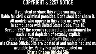 busty blond beauty charlee chase fucks red vibrating toy