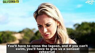 A blonde enjoyed a relaxing day in California