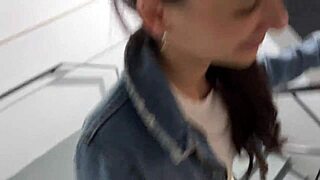 brazenly talked girl into anal sex and creampie