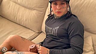 My stepmother catches me masturbating and decides to take my virginity