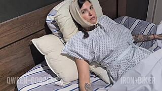 horny patient helps to cum in roleplay