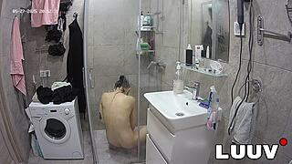 Luuv Tattooed Alice Gets Ready For The Evening Reality Show Segment In The Shower!