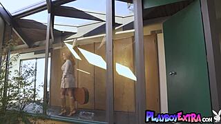 Renee Olstead strips while playing guitar