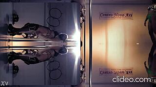 hey, this doctor does sexy pole dance showing ass in hospital