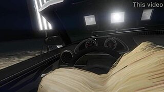 I picked up a hooker in GTA 5 for first-person car sex