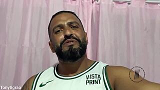 Intimate massage trailer with brunette milf and huge cock