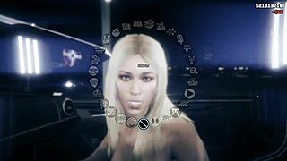 I picked up a hooker in GTA 5 for first-person car sex