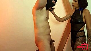 brunette femdom, how will you punish the slave?