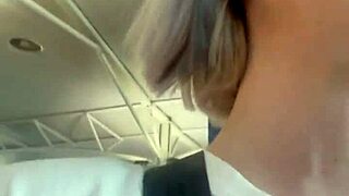 Public teaser with fear of plane, i decide to tease more