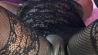 Ebony Milf Uses Vibrator Machine for Multiple Squirting Orgasms