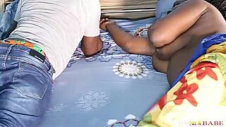 My First Time Having Very Hardcore Sex With My Stepdad On The Same Bed, Intense Fucking