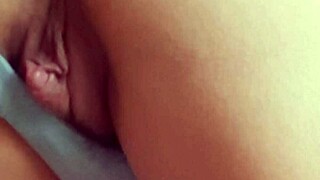 feeling so aroused, this curvy homemade slut shakes her big ass and shows her hairy pussy in lingerie