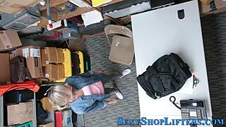 Naughty Shoplifter Gets Caught