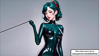 in this extreme joi cbt roleplay, she amuses herself with your balls in spanish