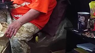 My BBW Stepmom Pretends Not to Stare at the Flashing Huge Black Cock