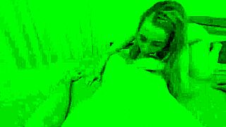 Blonde Anastasia Cherry Sucks Dick and Gets Hard Fucked on Bed