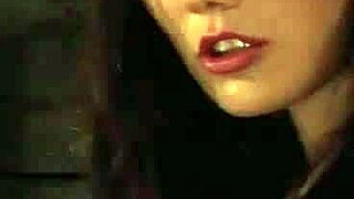 Lesbian Mistress Whips Bound Handmaidens in Leather Bondage