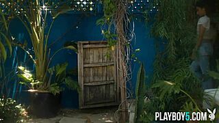 Feel the Excitement as Arab Milf Leighla Habib Undresses Her Petite Body in Outdoor Striptease for Playboy