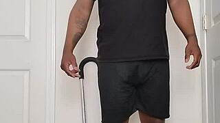 good morning routine involves undressing and spreading buttocks wide open