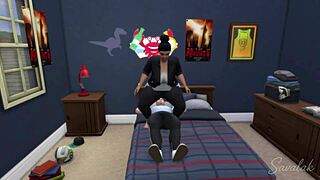 Two mistresses submit young boyfriend intensely