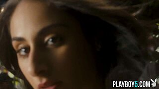 Feel the Excitement as Arab Milf Leighla Habib Undresses Her Petite Body in Outdoor Striptease for Playboy