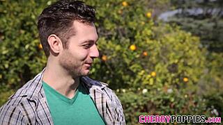 Teen gets pussy jizzed in, high definition hardcore outdoor creampie