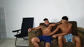 Pause In Movie For Sex In Living Room With 22cm Cock