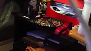 My BBW Stepmom Pretends Not to Stare at the Flashing Huge Black Cock