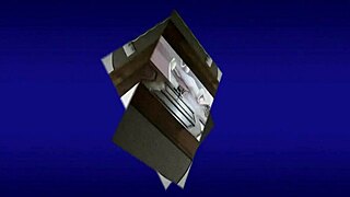 Blonde babe masturbates while roommate watches 😏