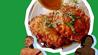 Young Asian Chinese Wrestler Battles In Hood With Food Fight Intensity