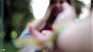 Sexy Girl Dances Seductively In The Street With Aarina Park.