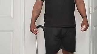 good morning routine involves undressing and spreading buttocks wide open