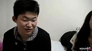 japanese cougar tricked to amateur mmf 3some by boy and old men in uncensored jav porn