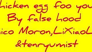 Young Asian Chinese Wrestler Battles In Hood With Food Fight Intensity