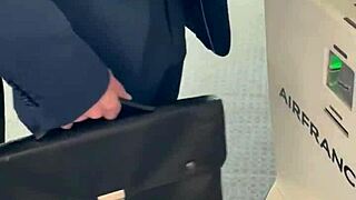 Public teaser with fear of plane, i decide to tease more