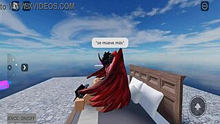 A man has sex with a prostitute using a condom in Roblox