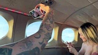 two gorgeous babes kali roses & linda lan get fucked in a plane by teddy tarantinos hard dick